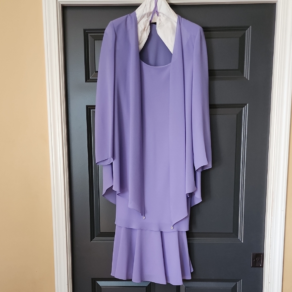 Elegant Periwinkle Mother Of The Bride Or Groom Dress
